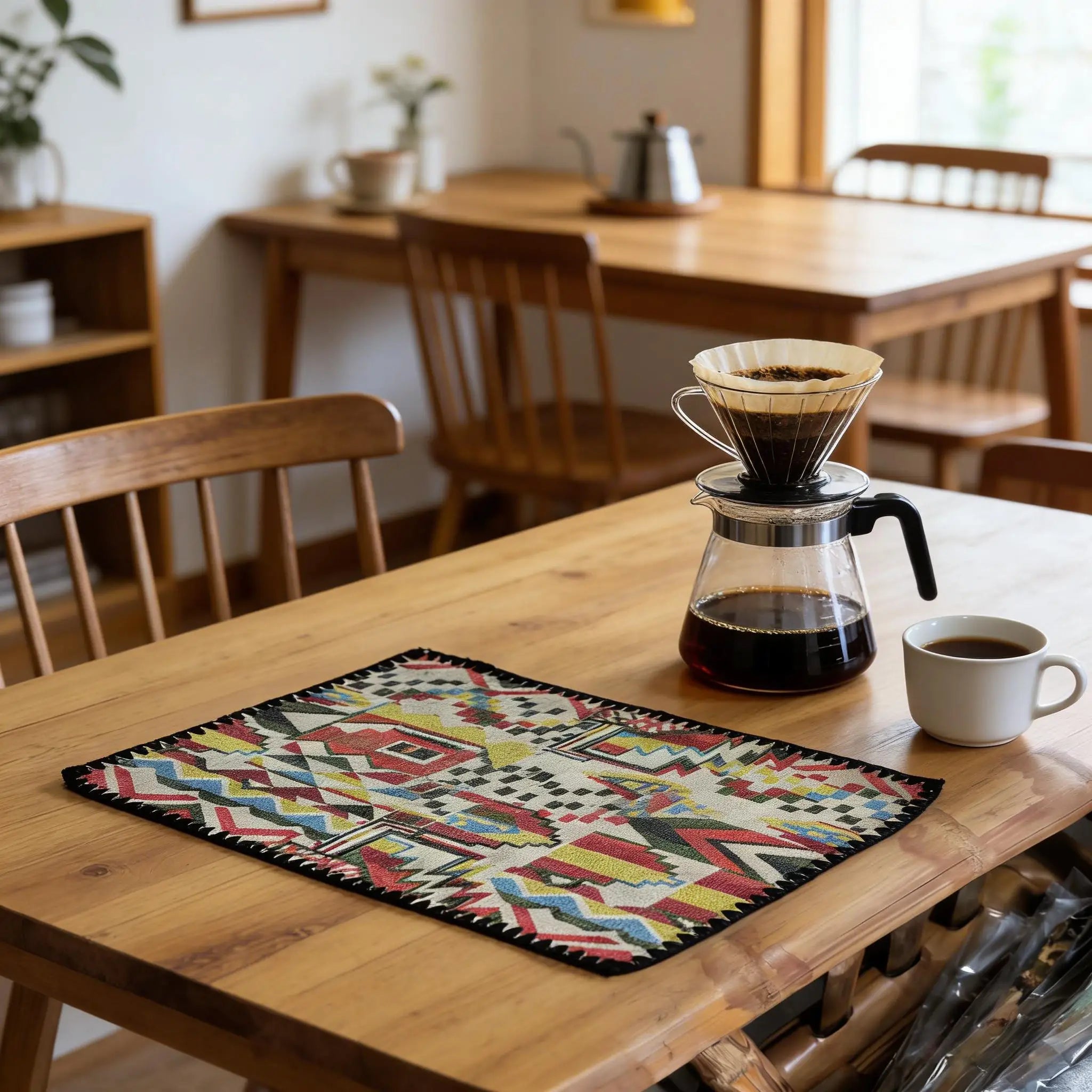 Cotton Linen Placemats Woven Cloth 30x45cm for Dining Table Kitchen Tabletop Place Mats