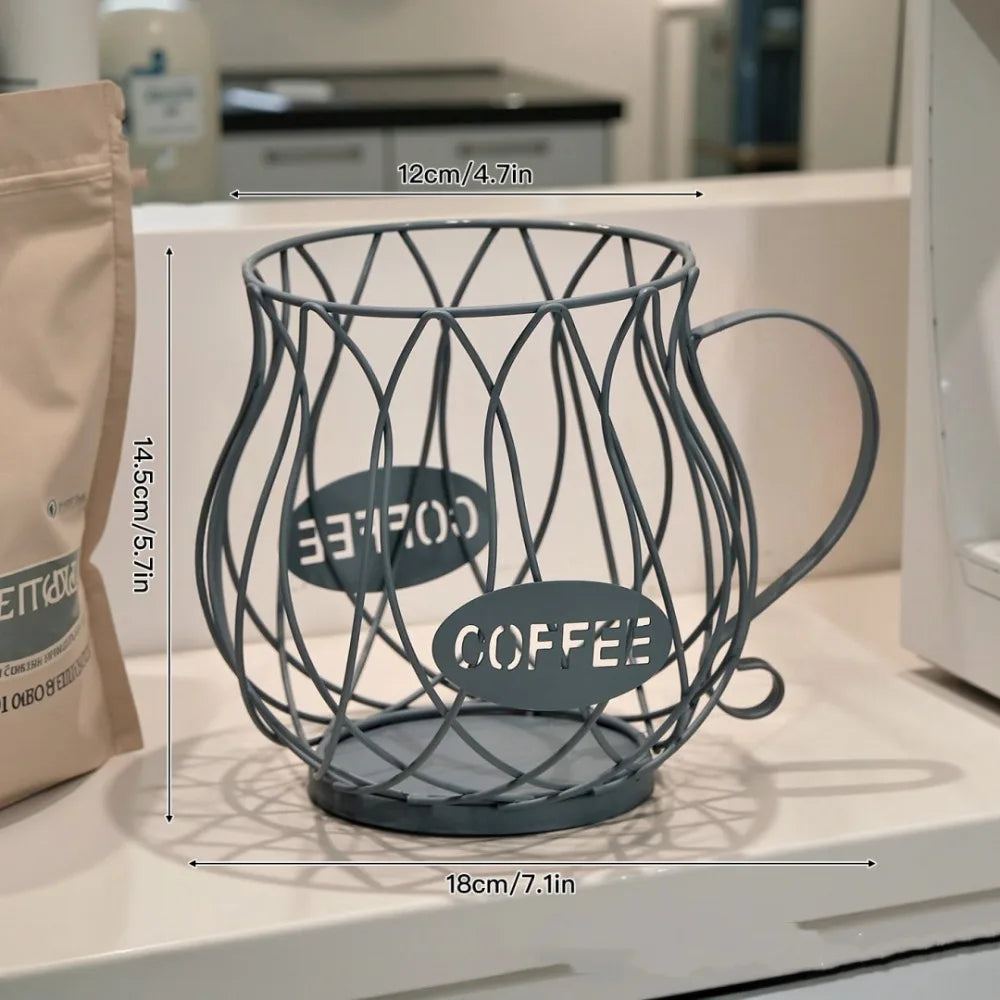 Large Capacity Coffee Pod Holder Coffee Pod Storage Cup Coffee Capsule Holder Home Decoration Irregular Shape