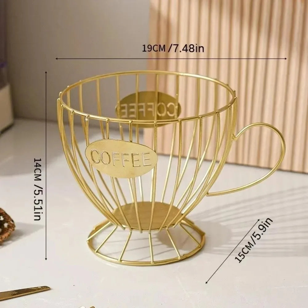 Large Capacity Coffee Pod Holder Coffee Pod Storage Cup Coffee Capsule Holder Home Decoration Irregular Shape