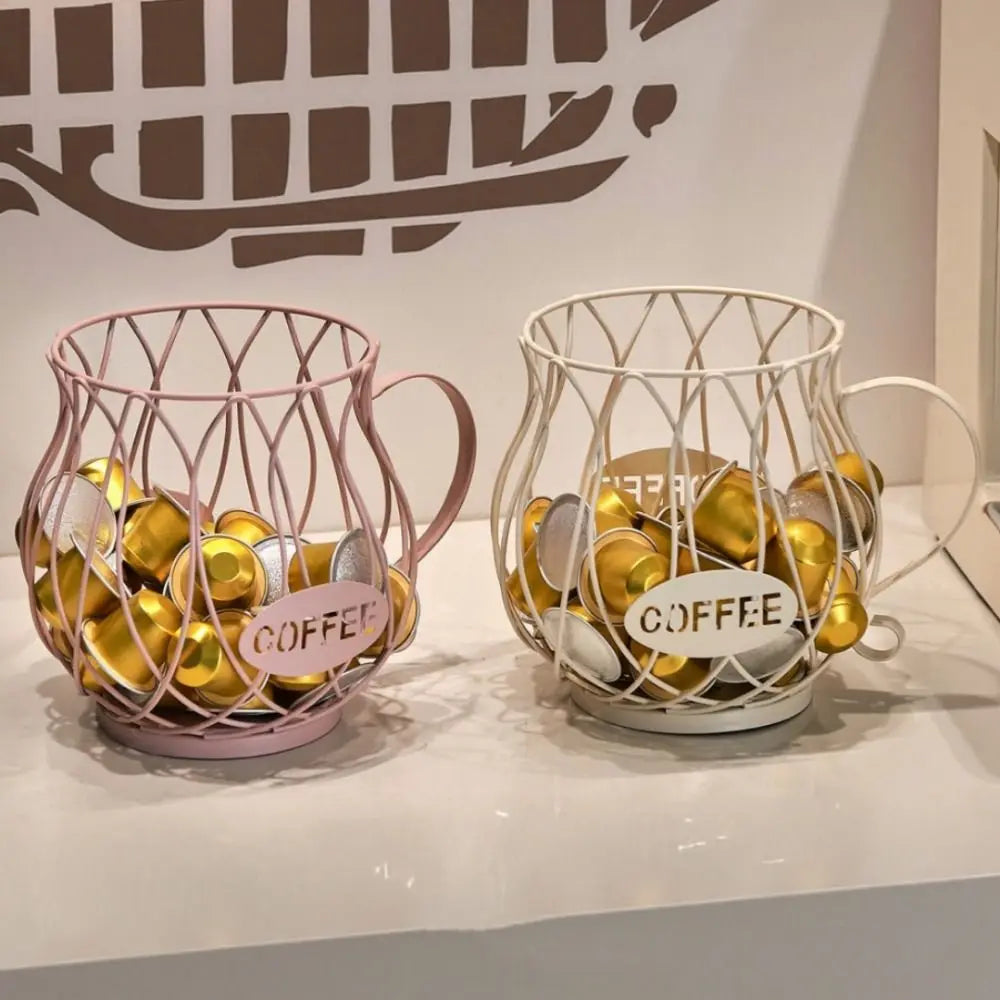 Large Capacity Coffee Pod Holder Coffee Pod Storage Cup Coffee Capsule Holder Home Decoration Irregular Shape