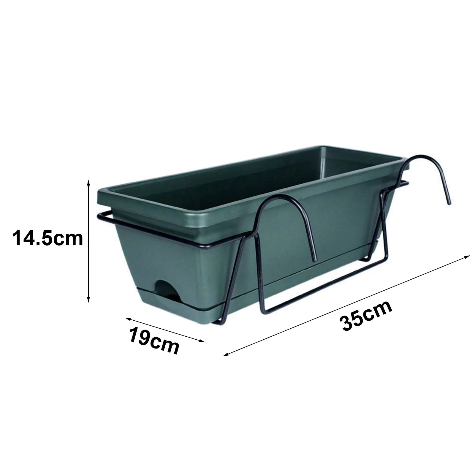 Hanging Planter for Balcony Railing Plant Basket Fence Planter Home Decor Window Box Planter Flower Pot for Garden Deck Yard
