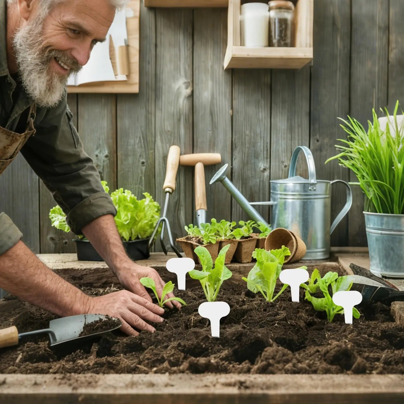 Plant Labeling Tags Garden Writable Sturdy Markers Gardening Friuts Vegetable Label Tags for  Nurseries and Potted Plants