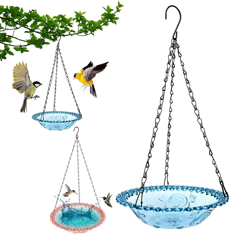 Hanging Outdoor Bird Feeders Add Natural Scenery To The Courtyard and Are A Great Item for Bird Lovers and Gardening Enthusiasts