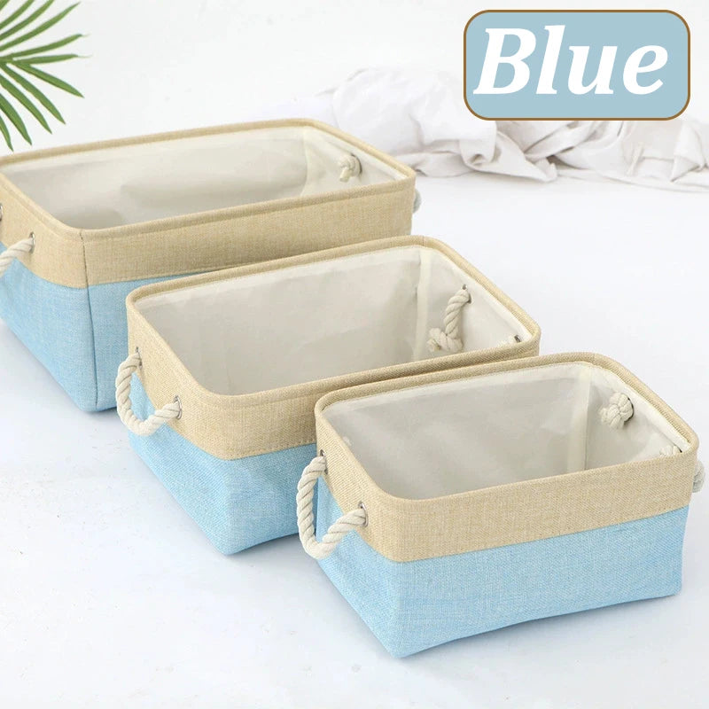 Storage Basket Home Supplies Sundries Sorting Basket Folding Linen Organizer Box Underwear Socks Toys Versatile Storage Baskets