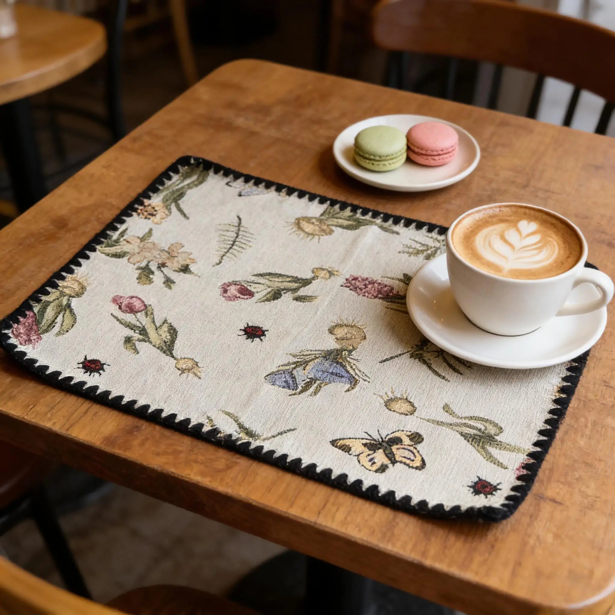 Cotton Linen Placemats Woven Cloth 30x45cm for Dining Table Kitchen Tabletop Place Mats