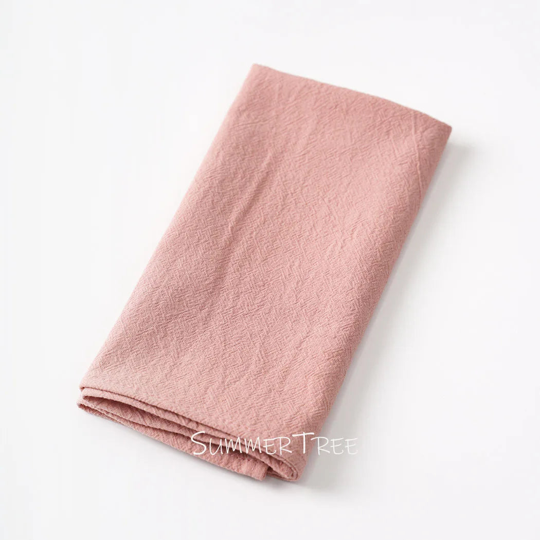 50pcs Plain Cloth Napkins 40x40cm Washable Cotton Table Napkin Place Mats for Wedding Party Home Dining Decoration Wholesale