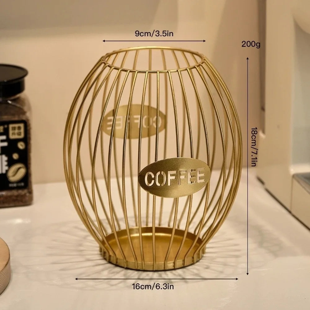 Large Capacity Coffee Pod Holder Coffee Pod Storage Cup Coffee Capsule Holder Home Decoration Irregular Shape
