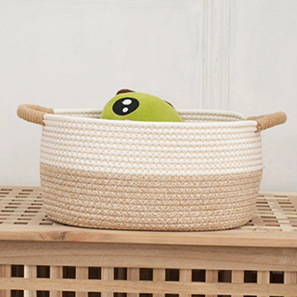 Rope Woven Baskets for Organizing Storage Basket Basket Sturdy Gift Basket Empty for Living Room Office Tabletop Home