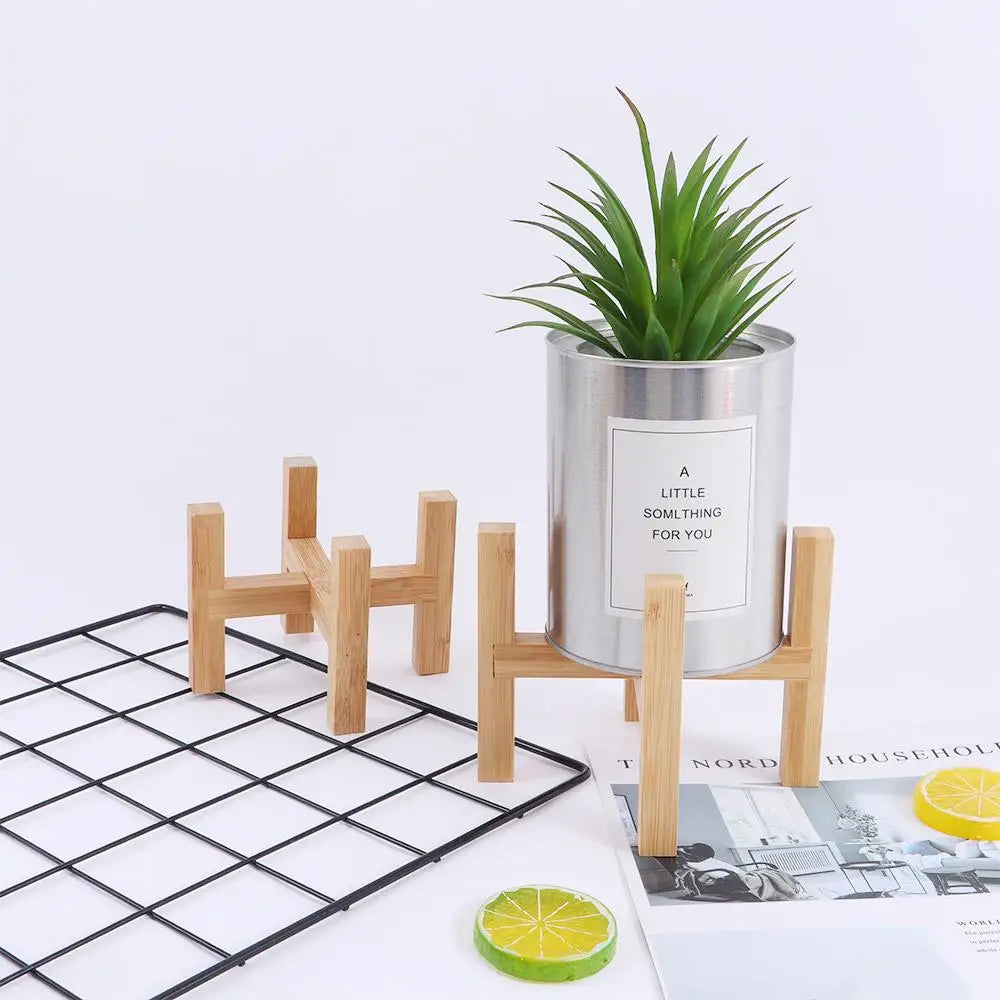 Strong Durable Planter Garden Display Bonsai Holder Plant Stand Shelf Flower Pot Trays Wood Rack