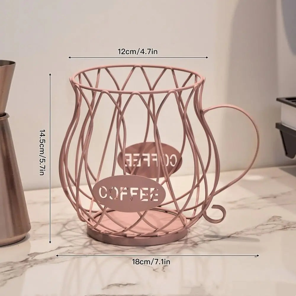 Large Capacity Coffee Pod Holder Coffee Pod Storage Cup Coffee Capsule Holder Home Decoration Irregular Shape