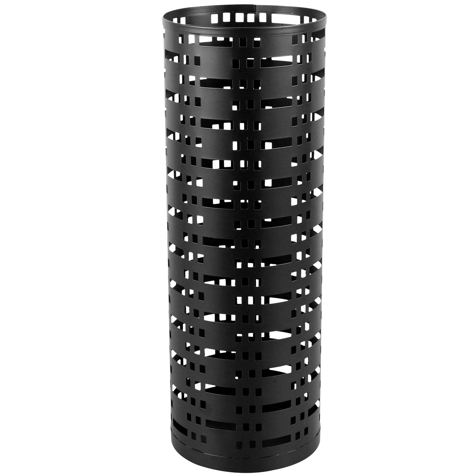 Umbrella Holder Metal Hollow Out Stand Storage Bucket Freestanding Round  Bin Waterproof Walking Sticks Rack