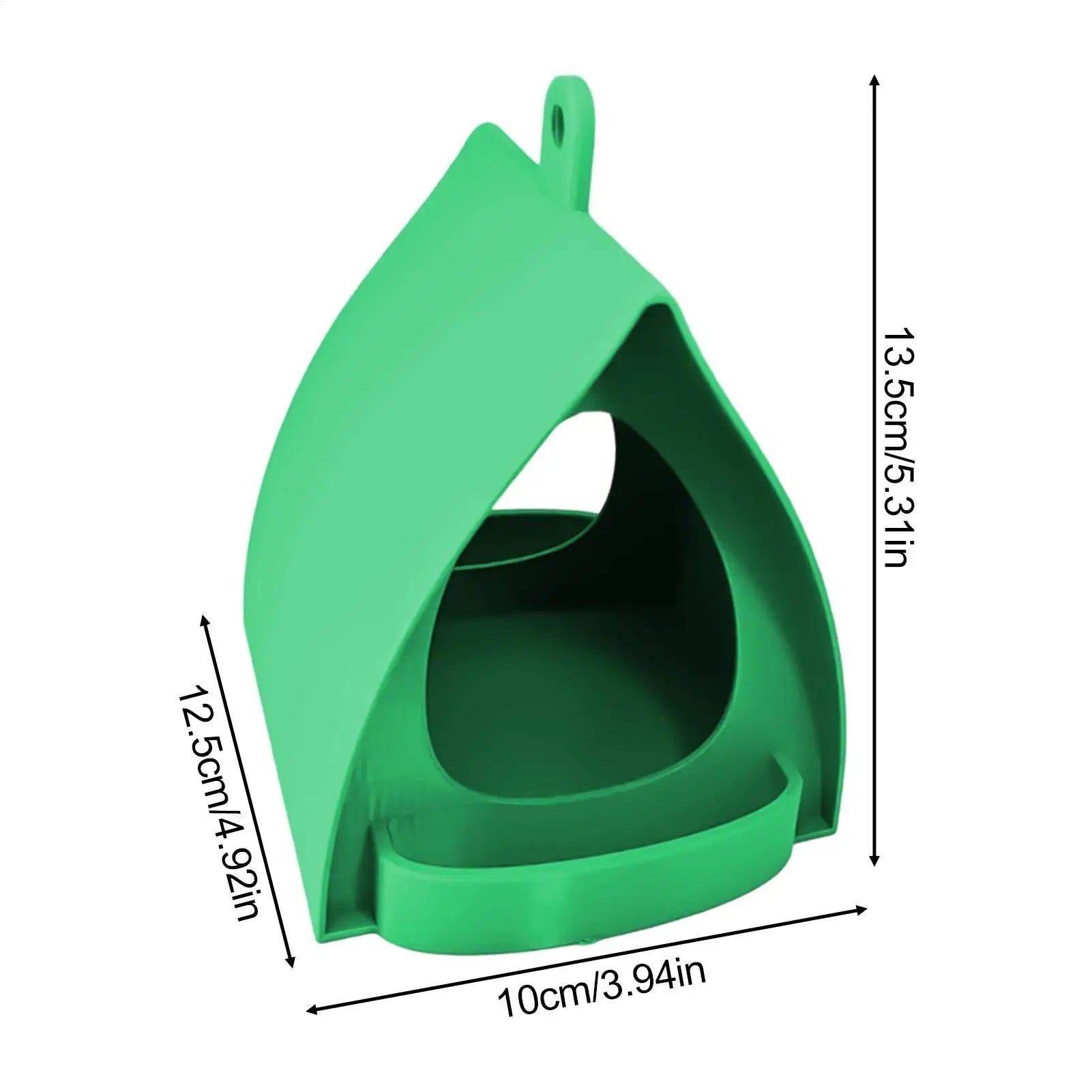 Bird Feeders for Outdoors Open Design Hanger with Top Hook Hut Shape Hangable Mounted Small Hummingbird Feeder for Outside