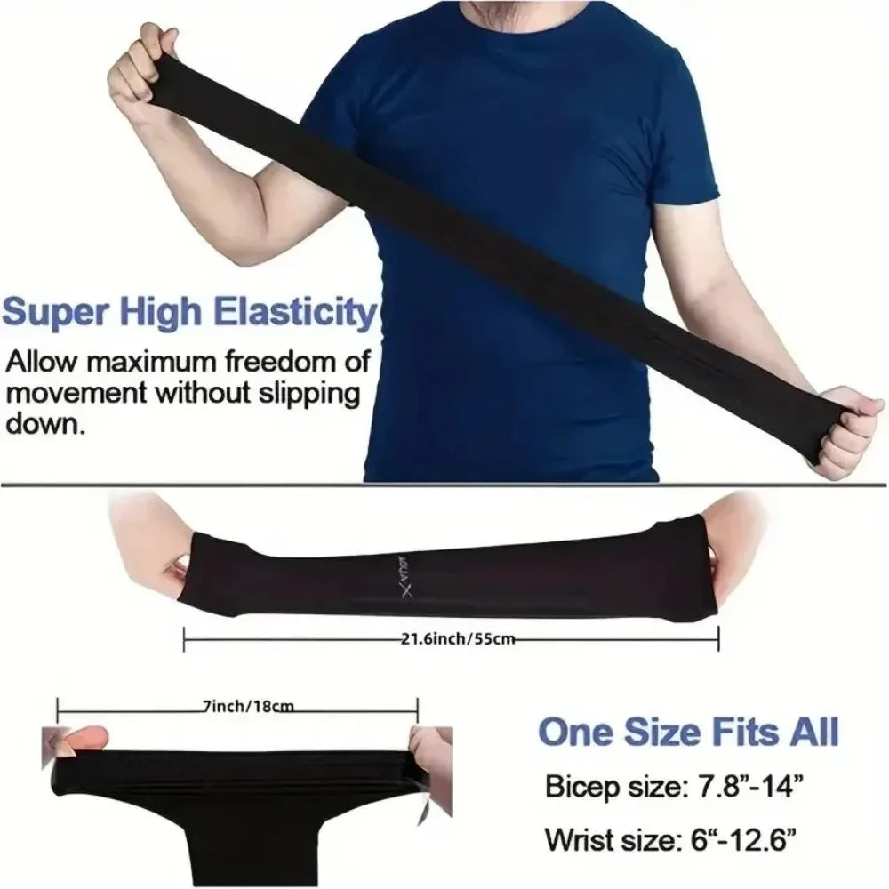 3 Pairs UV Arm Sun Sleeves – Breathable Protection, Uses for Driving Sports Hiking & Outdoor Summer Activities