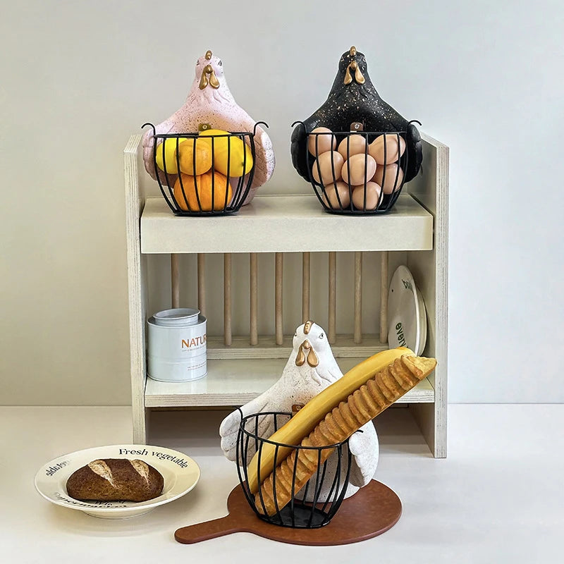 Kitchen Storage Basket Multifunction Removable Organizer Baskets Modern Table Centerpiece Storage Basket Creative Design Baskets