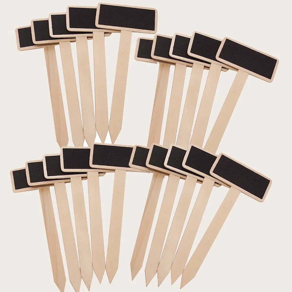 10pcs- Creative Garden Markers For Succulents & Flowers - Blackboard Plant Labels With Stakes