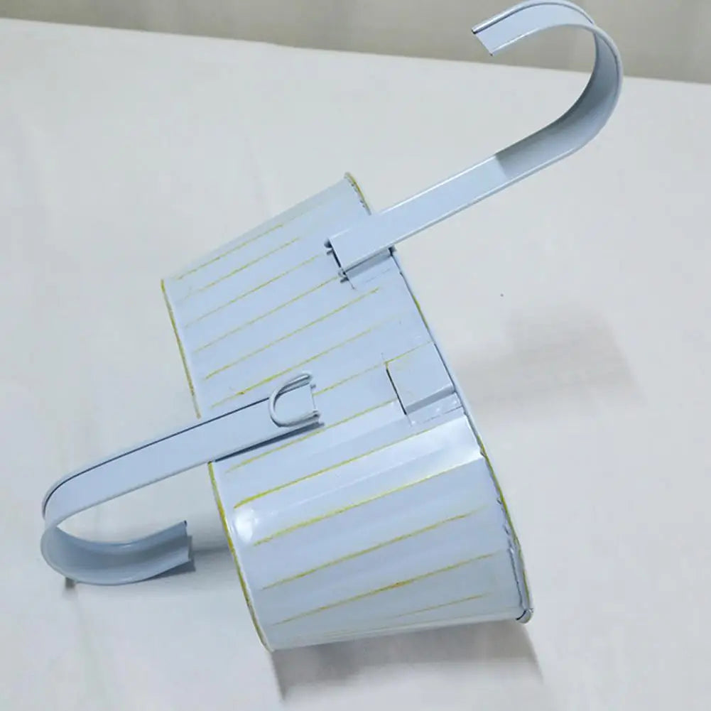 Over Fence Planters Metal Hanging Flower Pots Railing Fence Planters with Detachable Hooks for Garden Fence Home Balcony Terrace