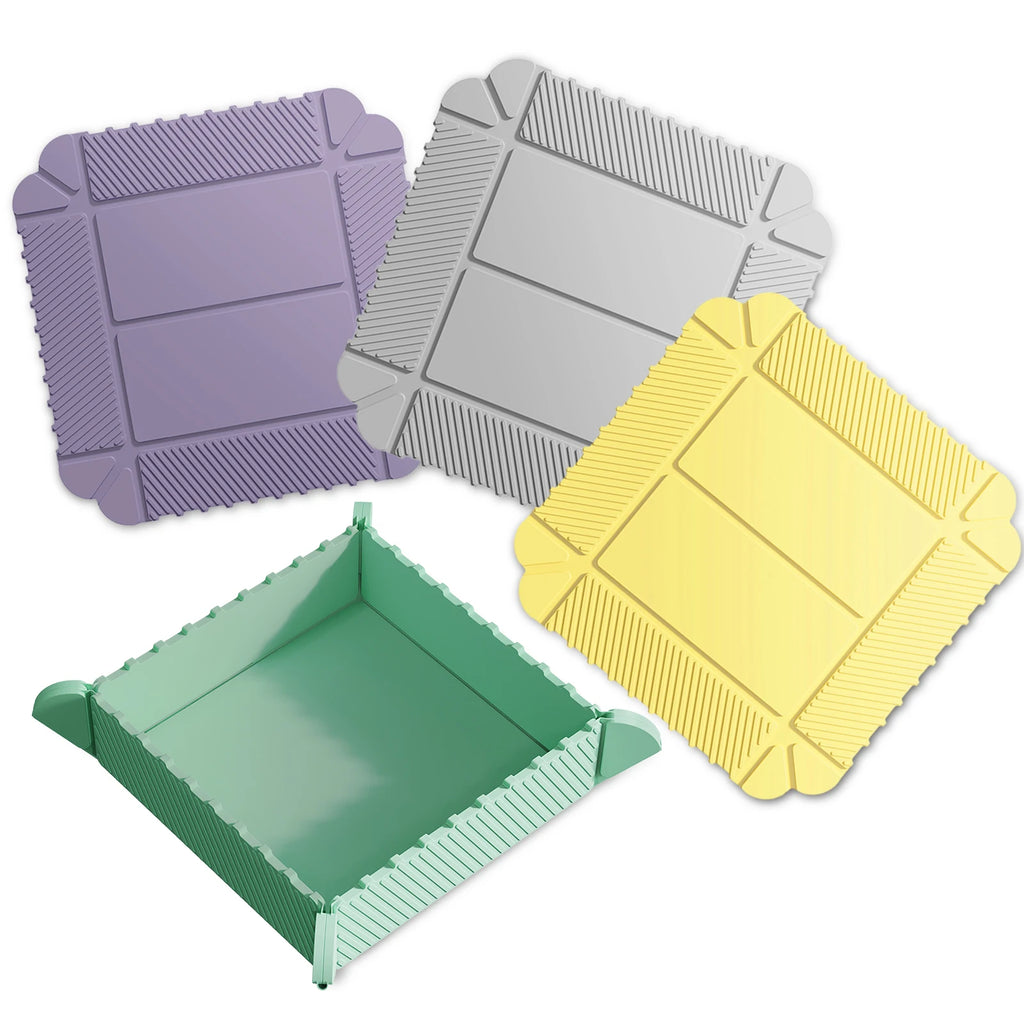 Eary Multifunctional Placemats and Coasters Table Mats Home Foldable Storage Box Kitchen Place Mat Food Organizer Heat Resistant