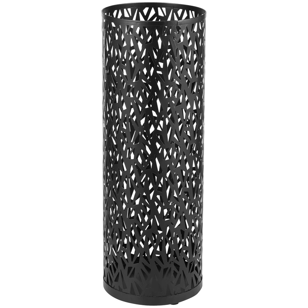 Umbrella Holder Metal Hollow Out Stand Storage Bucket Freestanding Round  Bin Waterproof Walking Sticks Rack