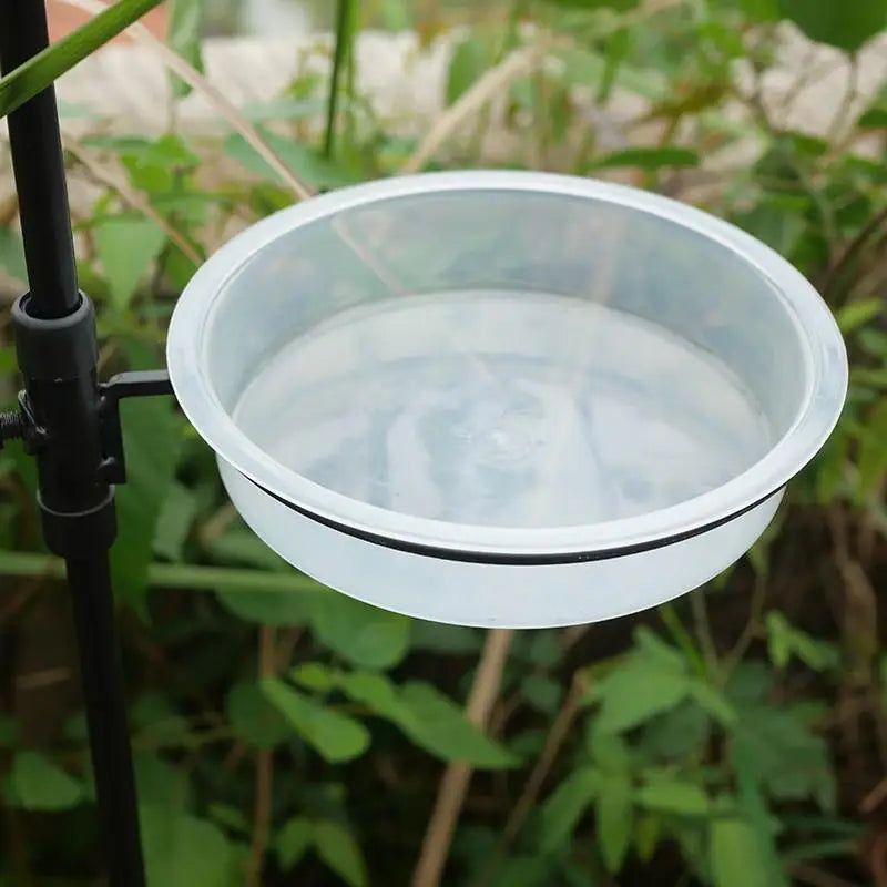 Bird Feed Bowl Transparent Circular Bird Feeder Imple Bird Comfortable Supplies Eating Environment And Fashionable Provide