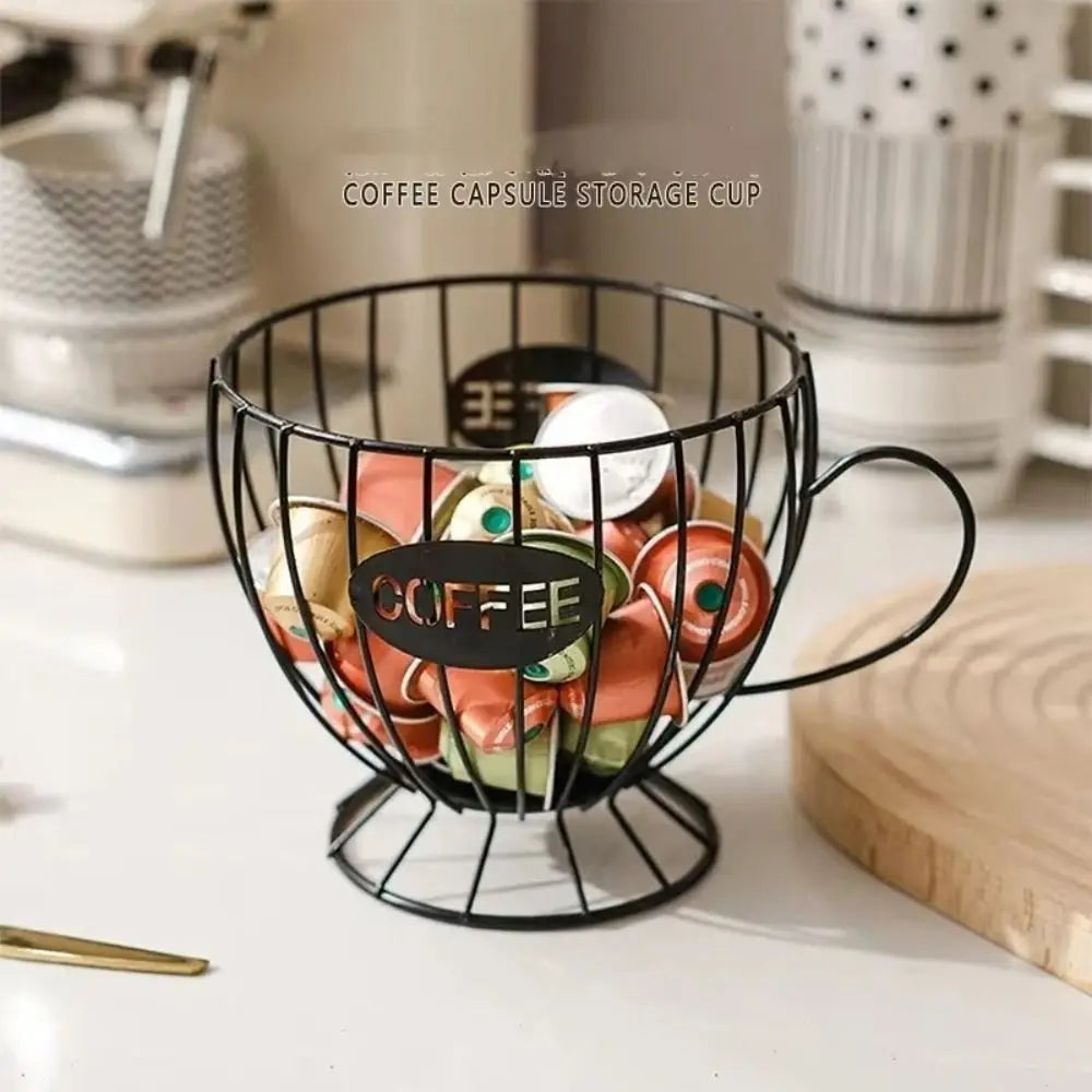 Large Capacity Coffee Pod Holder Coffee Pod Storage Cup Coffee Capsule Holder Home Decoration Irregular Shape