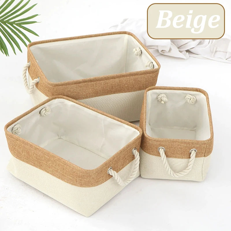 Storage Basket Home Supplies Sundries Sorting Basket Folding Linen Organizer Box Underwear Socks Toys Versatile Storage Baskets