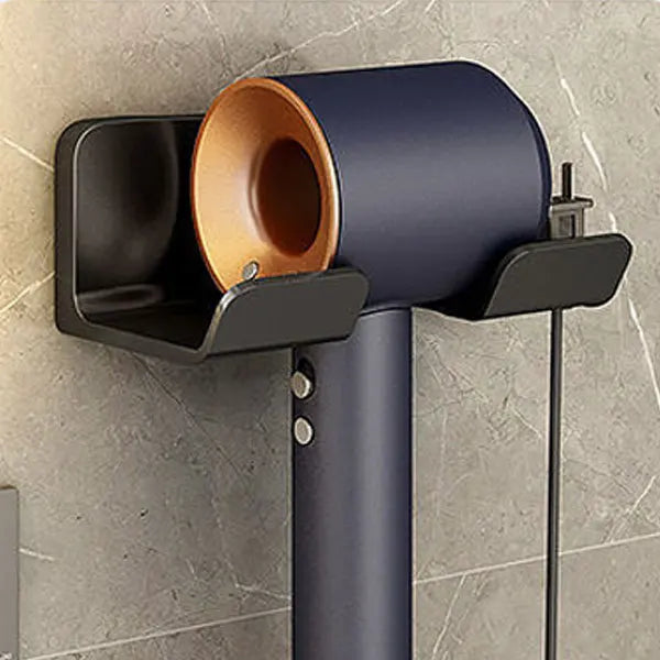 Multi-functional Bathroom Rack with Hair Dryer Slot and Storage Baskets