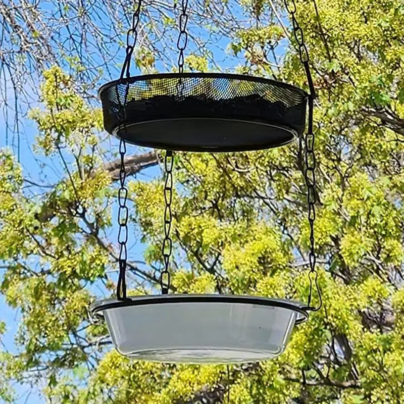 Bird Feed Bowl Transparent Circular Bird Feeder Imple Bird Comfortable Supplies Eating Environment And Fashionable Provide