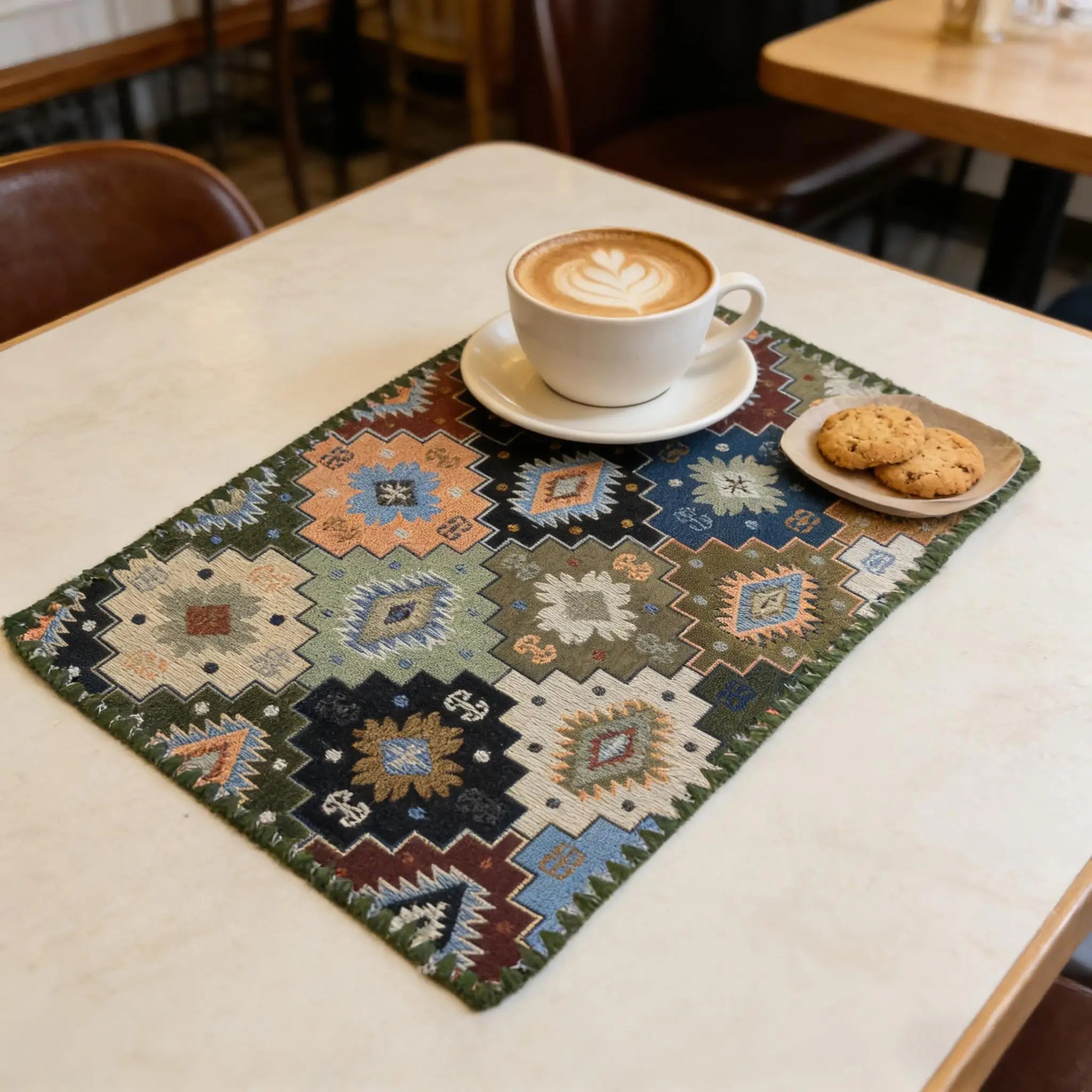 Cotton Linen Placemats Woven Cloth 30x45cm for Dining Table Kitchen Tabletop Place Mats