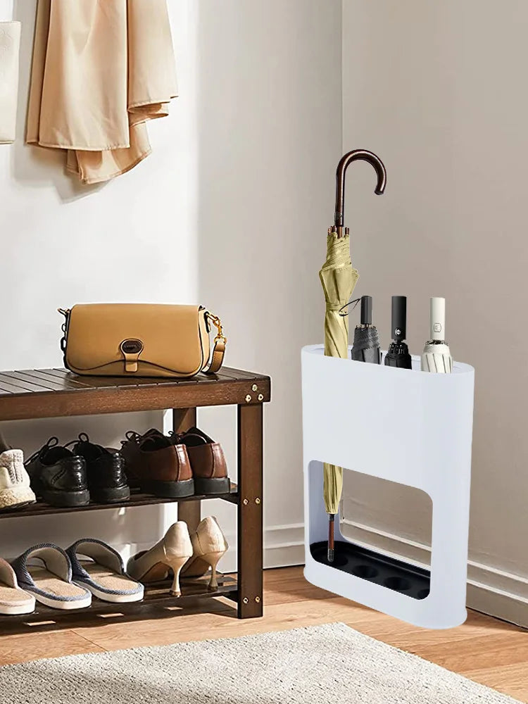 Umbrella Stand Rack Fits 4 Umbrellas Holder with Heavy Duty Metal Iron Panel Umbrella Stands with Non-Slip Soft Cushion