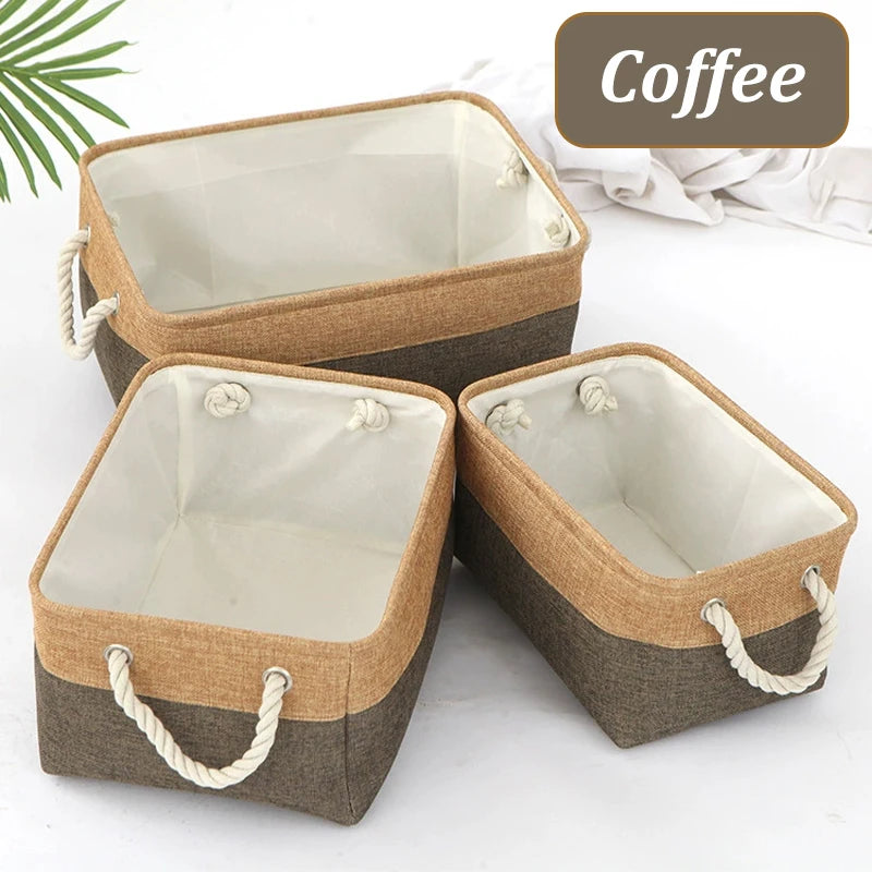 Storage Basket Home Supplies Sundries Sorting Basket Folding Linen Organizer Box Underwear Socks Toys Versatile Storage Baskets