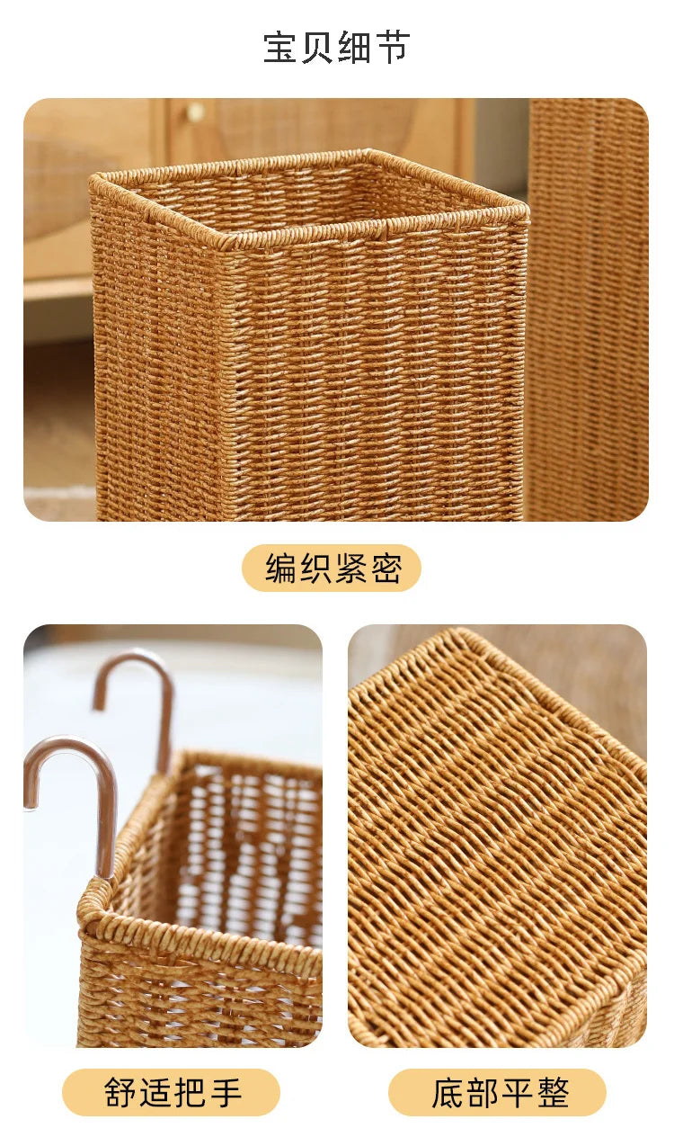 Umbrella Stand with Drip Tray, Small Square Rain Holder, Long Handle Umbrella Organizer, Home Hallway Storage Rack