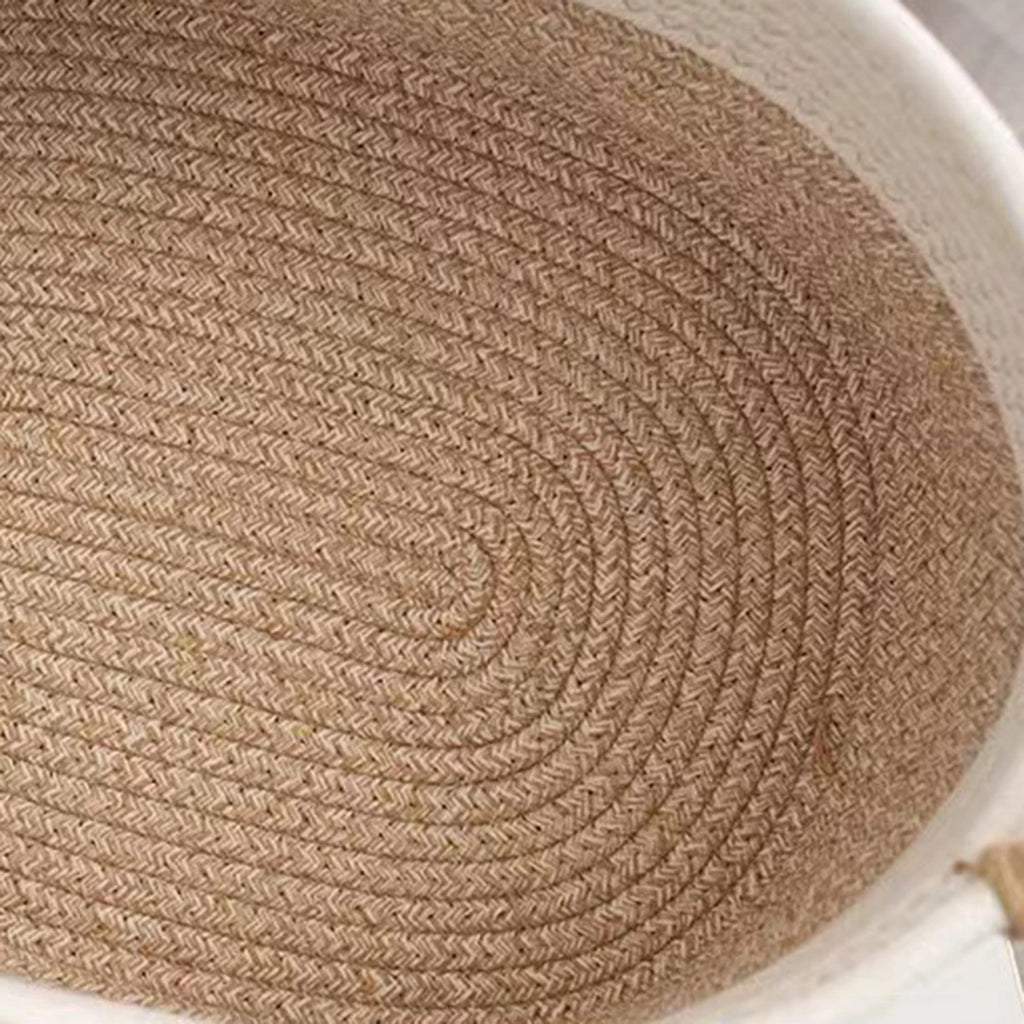 Rope Woven Baskets for Organizing Storage Basket Basket Sturdy Gift Basket Empty for Living Room Office Tabletop Home