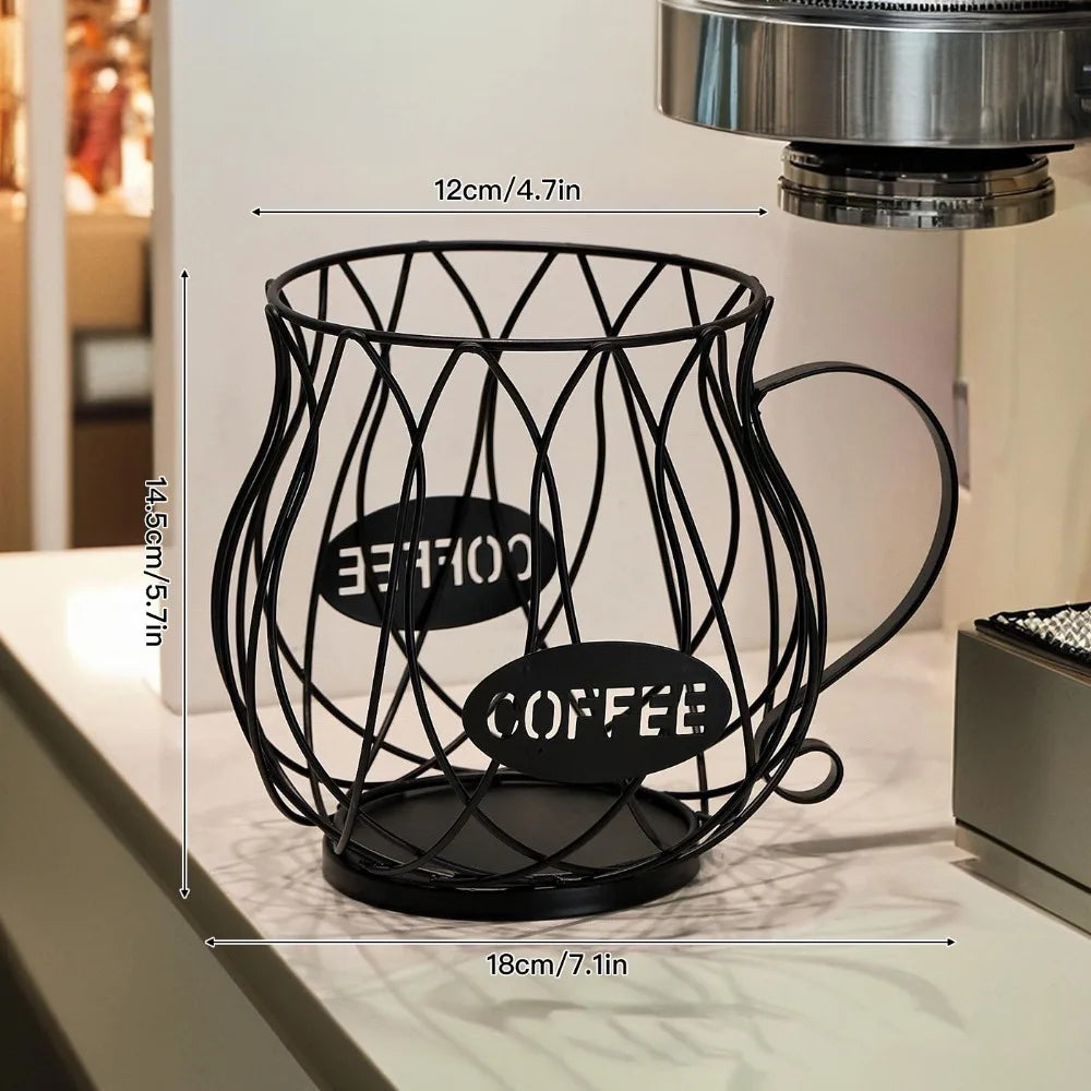 Large Capacity Coffee Pod Holder Coffee Pod Storage Cup Coffee Capsule Holder Home Decoration Irregular Shape