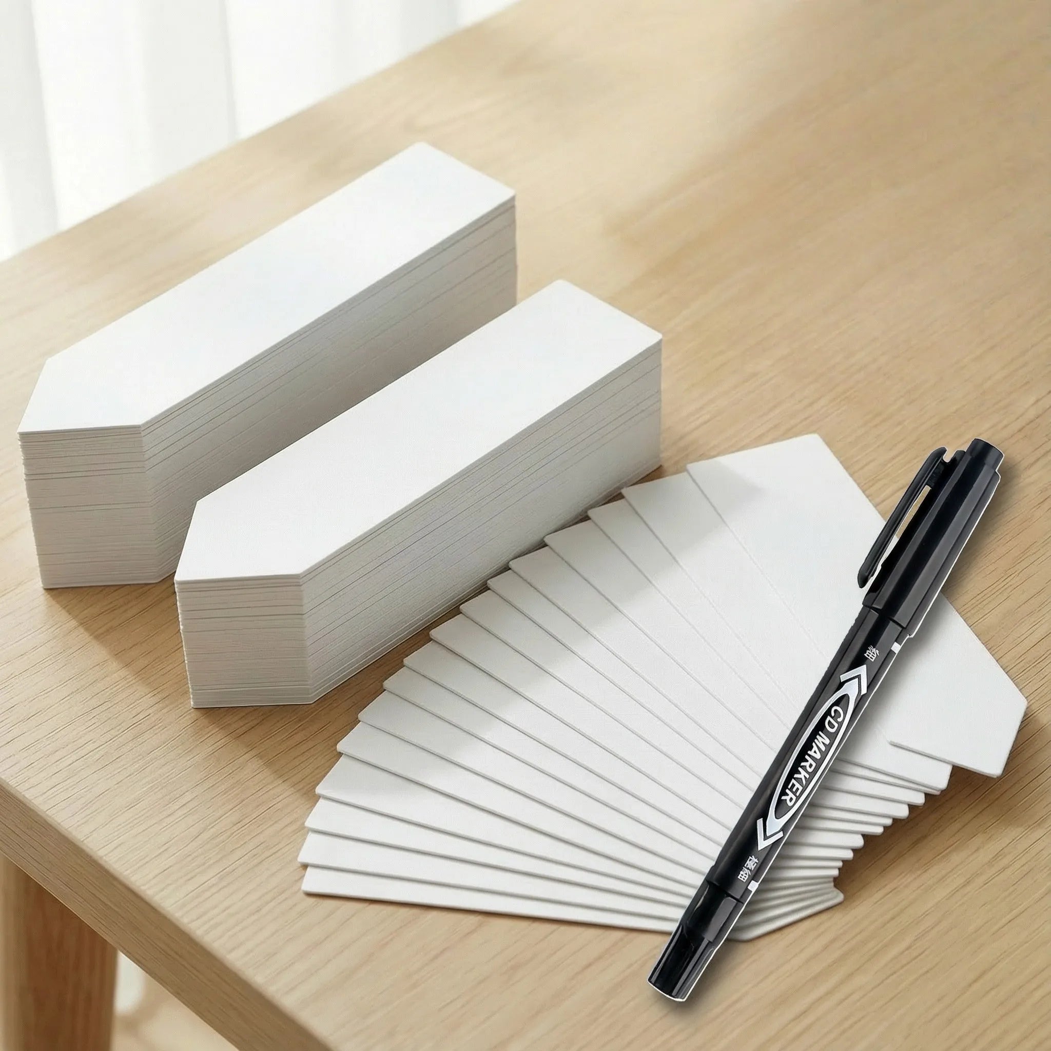 100/300Pcs Plant Labels Plastic Plant Name Tags for Seedlings Garden Labels Markers Seed Labels Stakes with Marker Pen