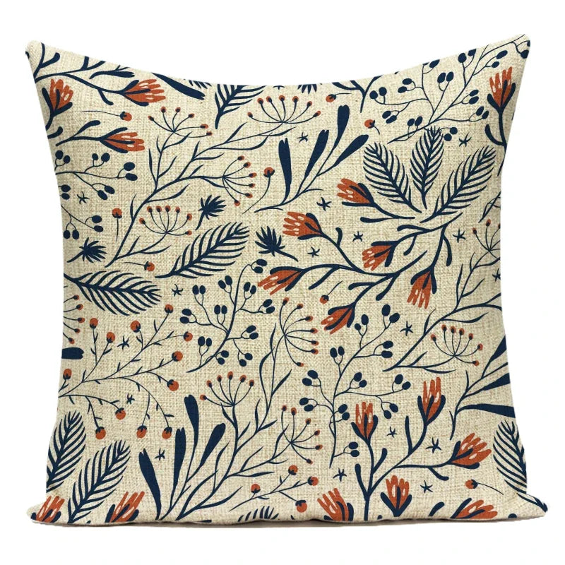 Decorative Throw Pillows Farmhouse Home Decor Tropical Green Plant Leaf Pillow Cover Cushion Cover for Living Room Almofadas
