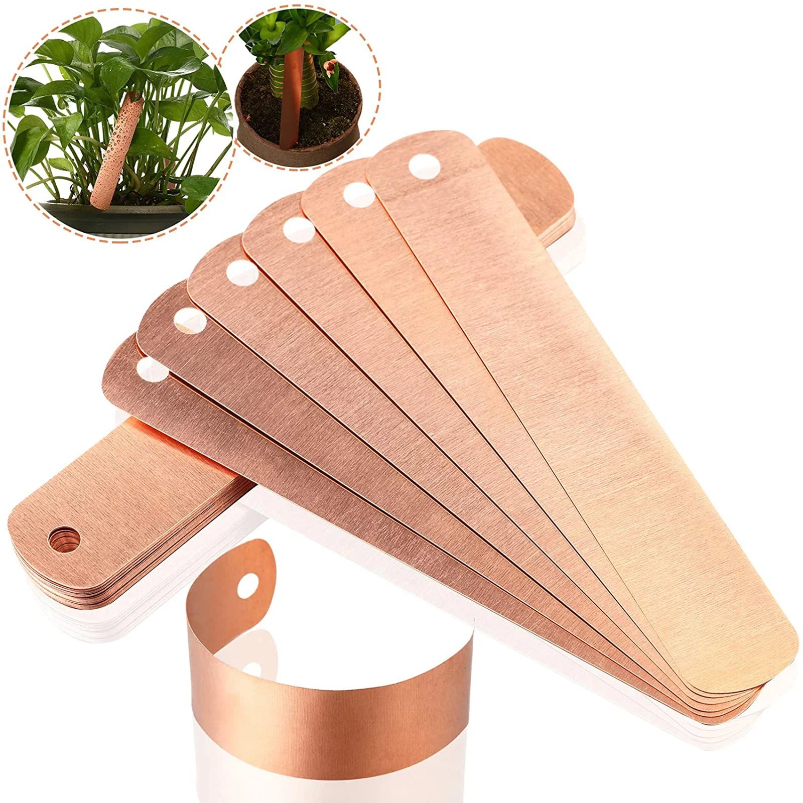 Garden Plant Labels Sapling Label Stamping Plant Tags Markers Stakes Copper Plate Metal Plant Labels Waterproof Garden Planting