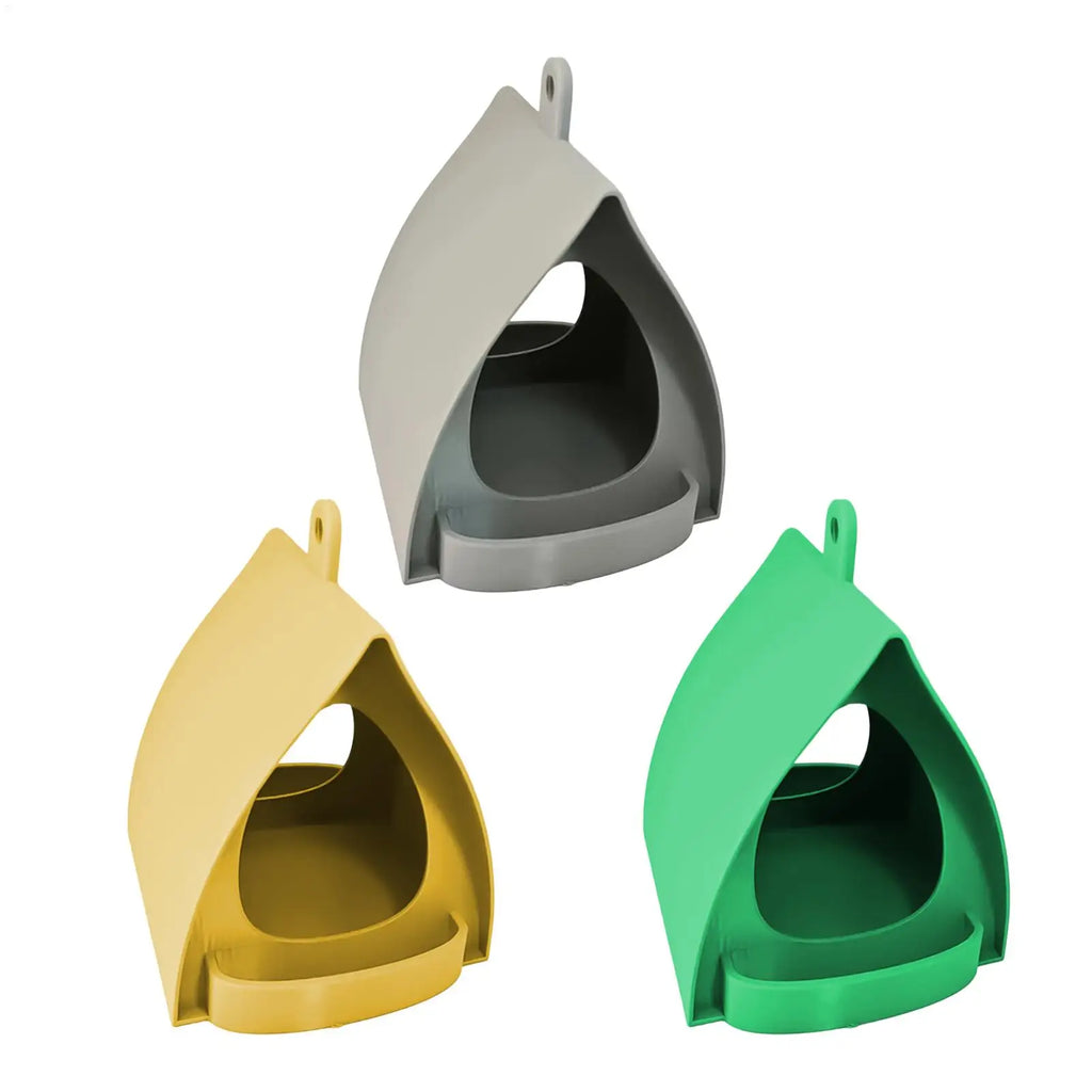 Bird Feeders for Outdoors Open Design Hanger with Top Hook Hut Shape Hangable Mounted Small Hummingbird Feeder for Outside