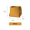 Storage Box Creative PU Leather Desktop Decorate Jewelry Keys Display Tray Makeup Organizer Container Books Plants Holder Nordic