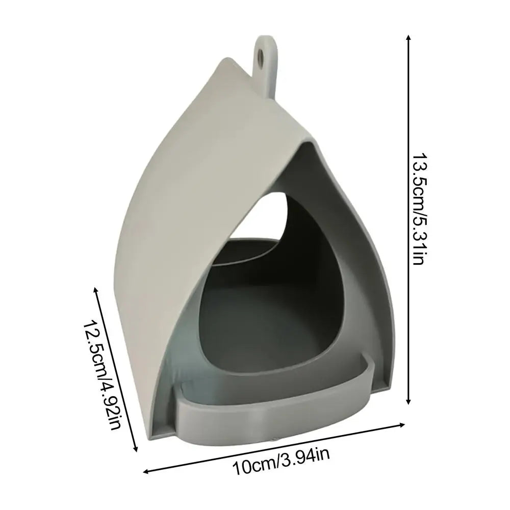 Bird Feeders for Outdoors Open Design Hanger with Top Hook Hut Shape Hangable Mounted Small Hummingbird Feeder for Outside