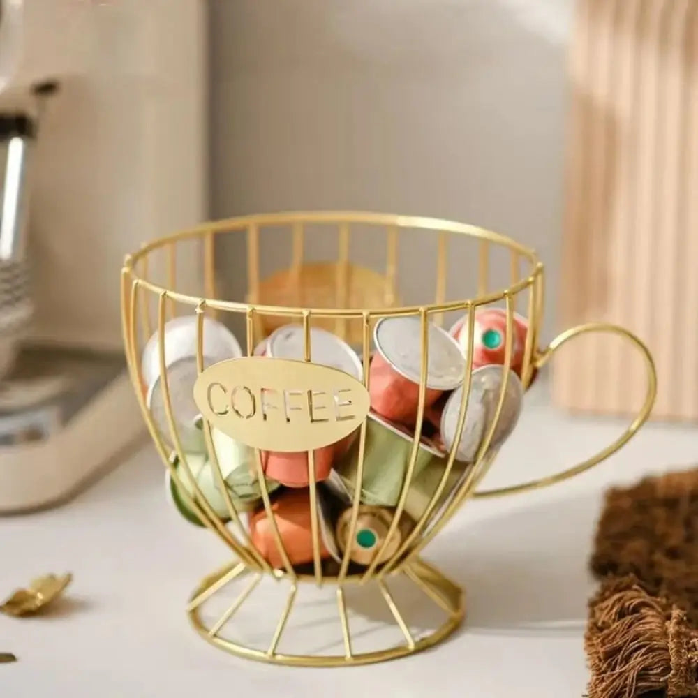 Large Capacity Coffee Pod Holder Coffee Pod Storage Cup Coffee Capsule Holder Home Decoration Irregular Shape