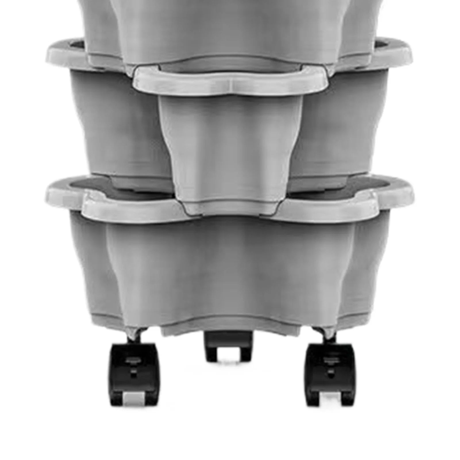 Plant Tower Indoor 6-Tier With Wheels Space Saving Stackable Vertical Planter Tower For Indoor Outdoor Home Yard Patio Raised