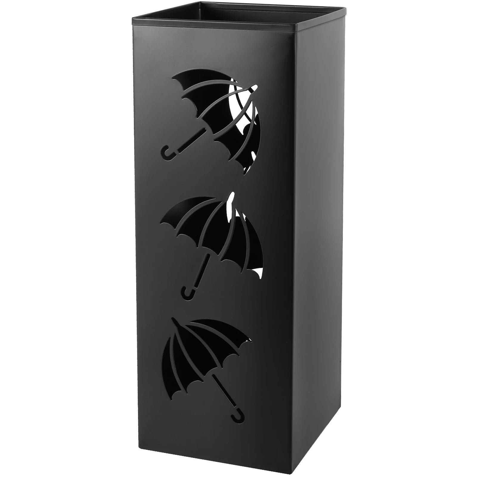 New Umbrella Holder Metal Hollow Out Stand Storage Bucket Freestanding Round Bin Waterproof Walking Sticks Rack