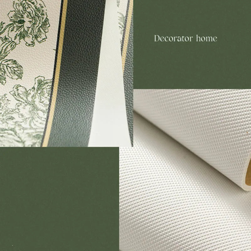 French Leather Placemats for Dining Table,Non-Slip Place Mats,Home Kitchen,Waterproof,Heat Resistant,Insulation Protector,Green