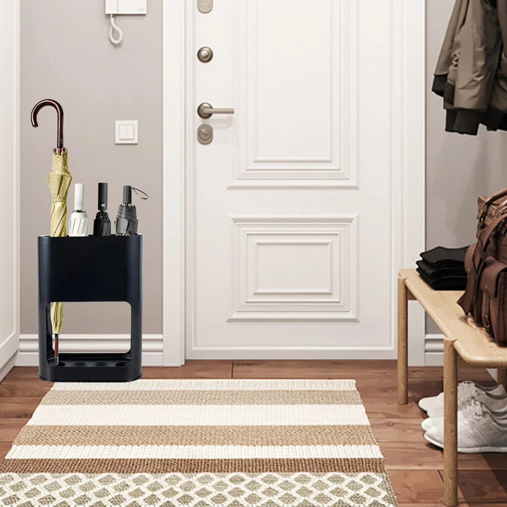 Umbrella Stand Rack Fits 4 Umbrellas Holder with Heavy Duty Metal Iron Panel Umbrella Stands with Non-Slip Soft Cushion
