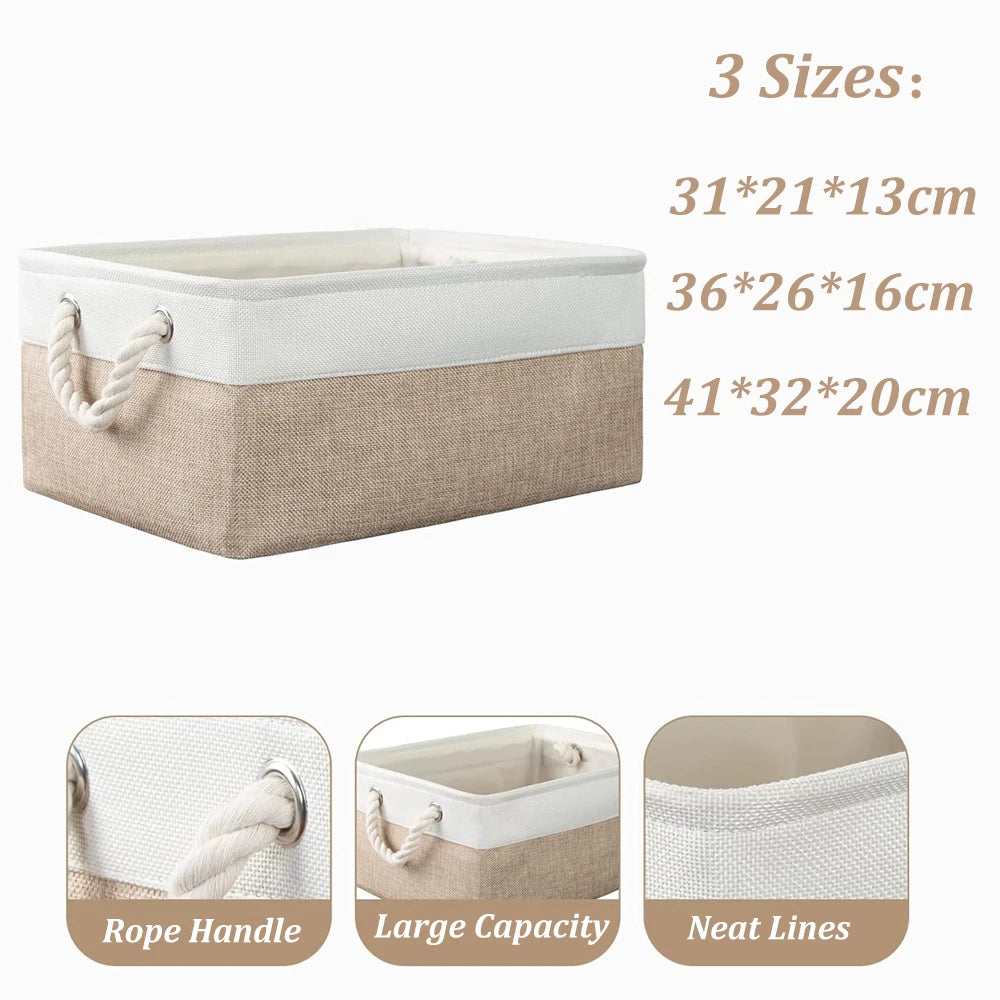 Storage Basket Home Supplies Sundries Sorting Basket Folding Linen Organizer Box Underwear Socks Toys Versatile Storage Baskets