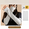 Sunscreen Ice Sleeves Women's Summer UV Protection Ice Silk Loose Enlarged Thin High-value Hand Sleeves Men
