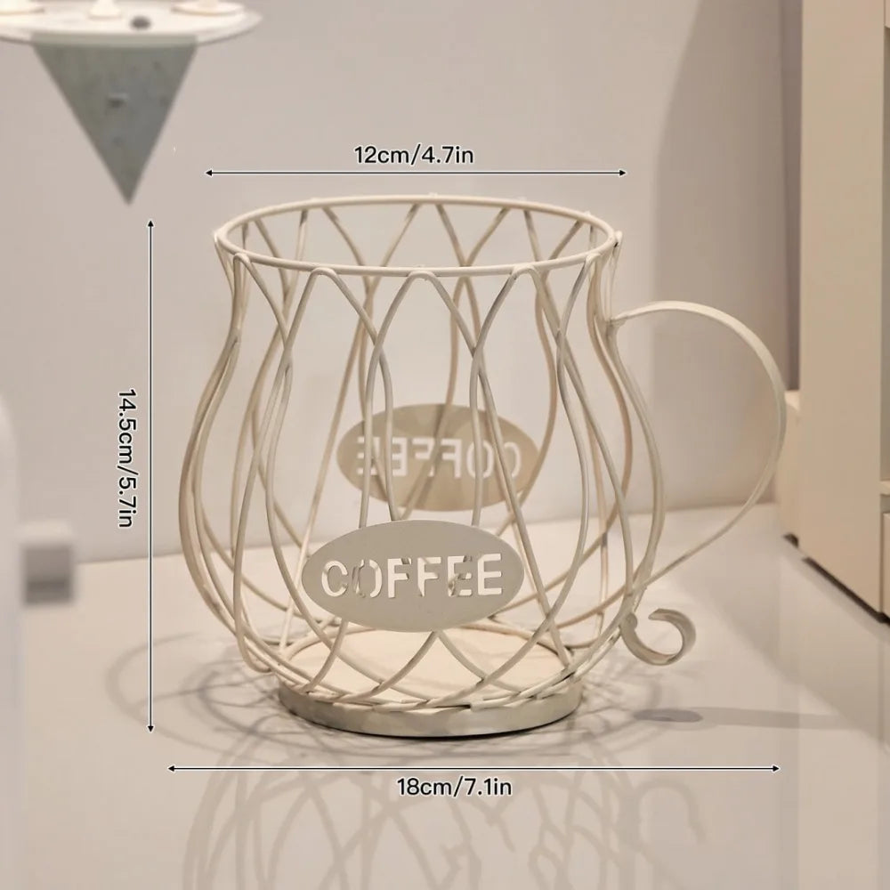 Large Capacity Coffee Pod Holder Coffee Pod Storage Cup Coffee Capsule Holder Home Decoration Irregular Shape