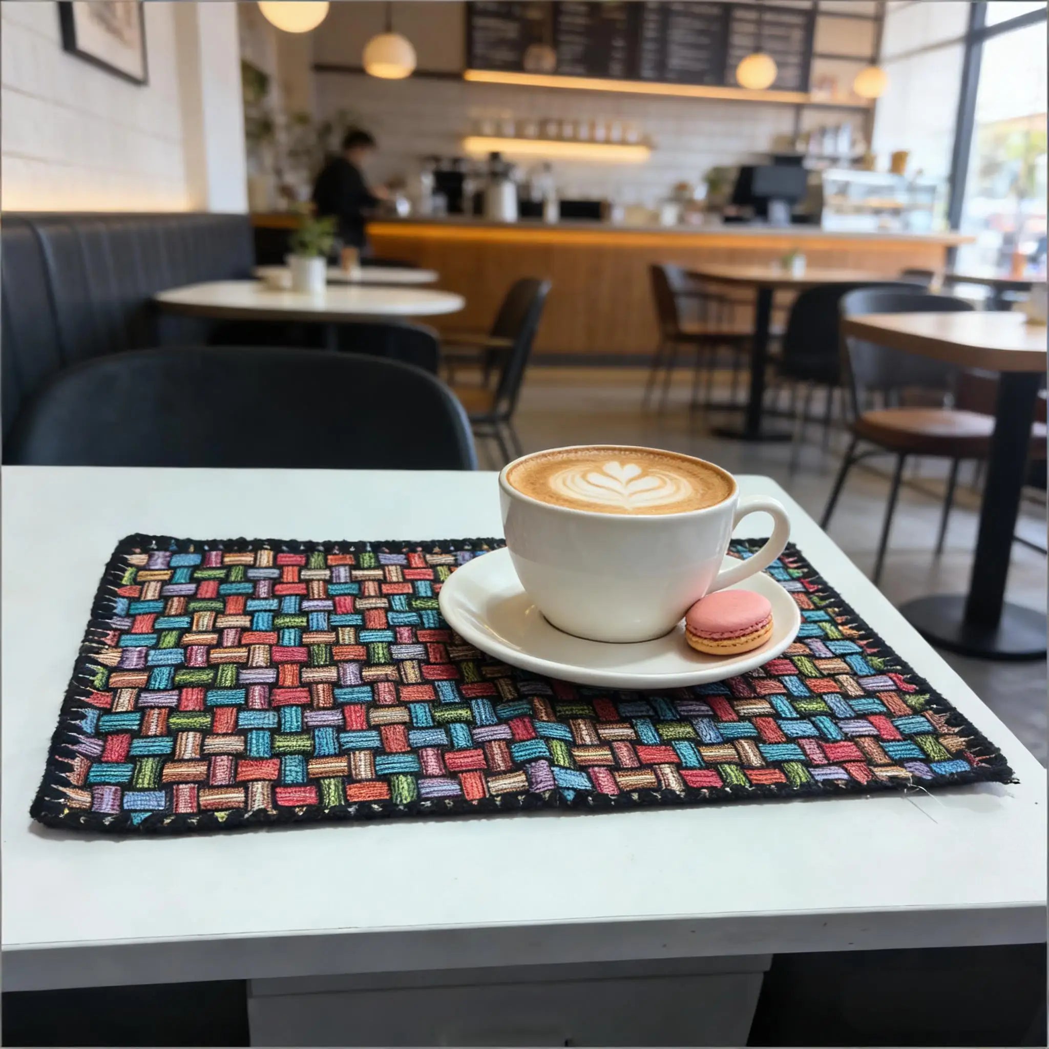 Cotton Linen Placemats Woven Cloth 30x45cm for Dining Table Kitchen Tabletop Place Mats