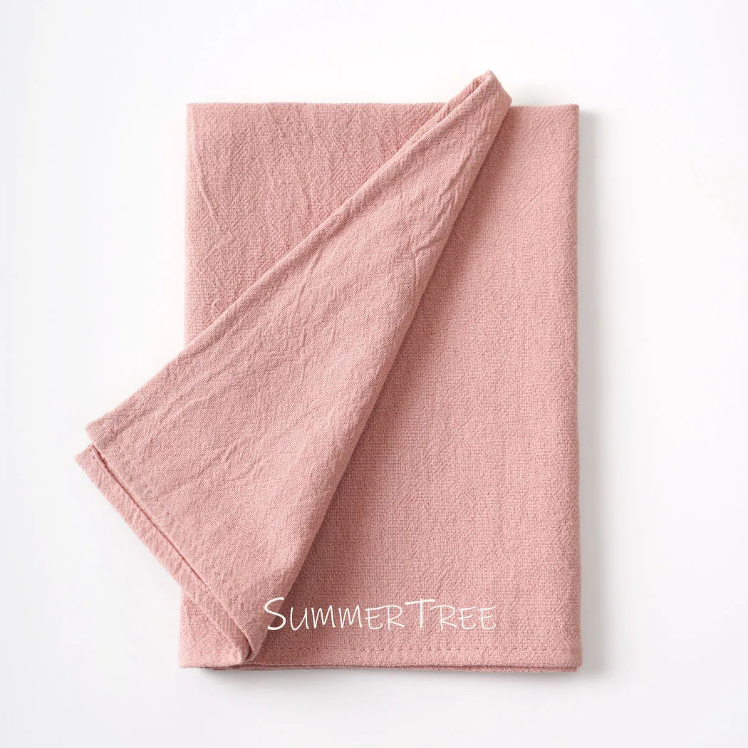 50pcs Plain Cloth Napkins 40x40cm Washable Cotton Table Napkin Place Mats for Wedding Party Home Dining Decoration Wholesale