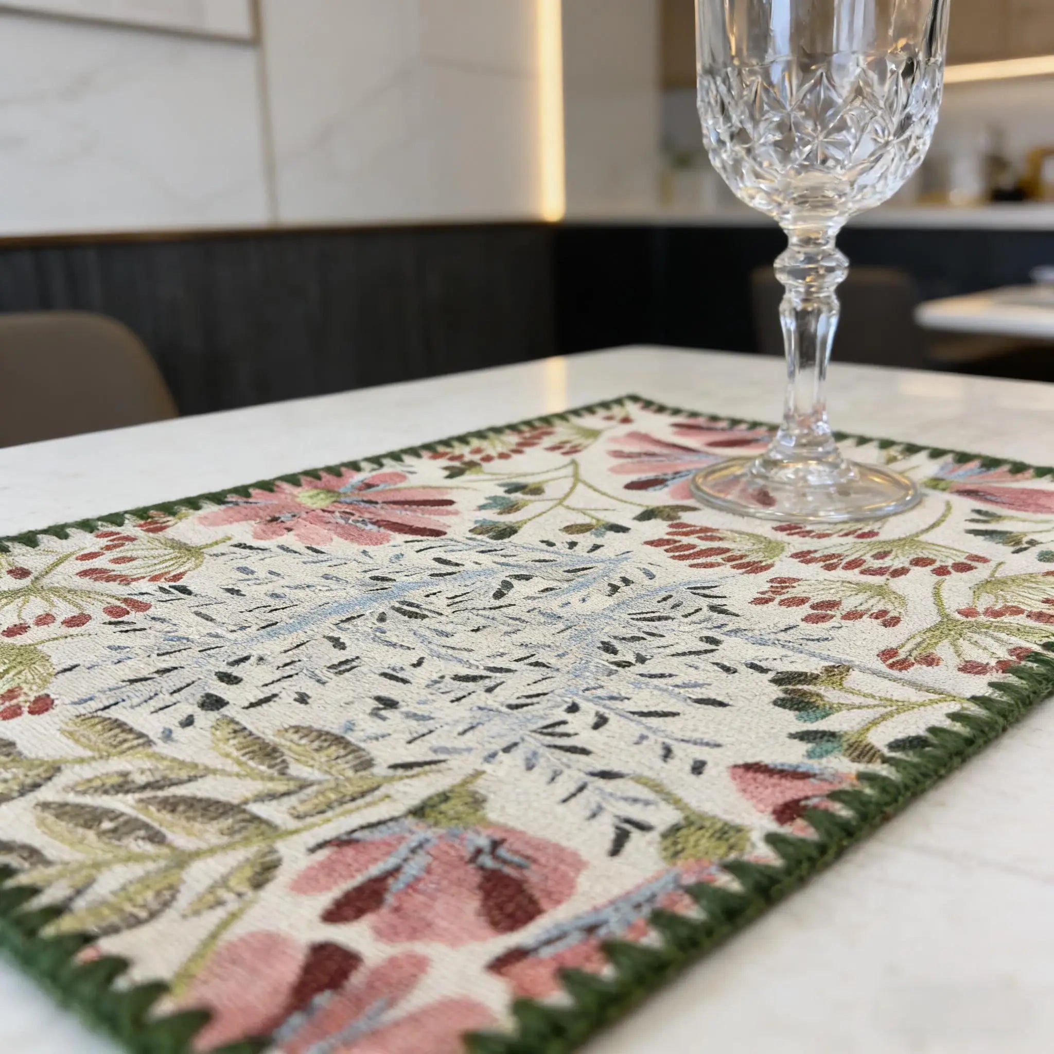 Cotton Linen Placemats Woven Cloth 30x45cm for Dining Table Kitchen Tabletop Place Mats